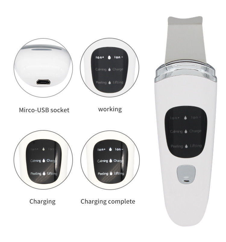 USB-Stecker Mini-Portable Ultraschall-Hautschrubber zur tiefen Reinigung und Hautverjüngung