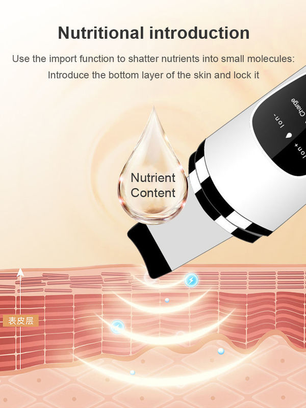 USB-Stecker Mini-Portable Ultraschall-Hautschrubber zur tiefen Reinigung und Hautverjüngung
