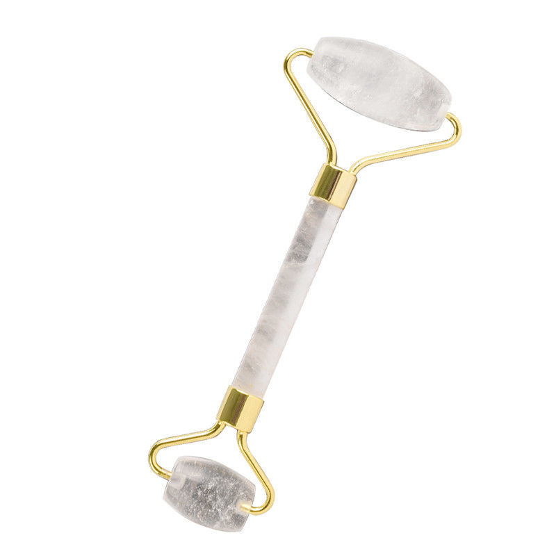 100% natürliche Kristall-Gesichtsmaske Quarz-Roller Gua Sha Jade-Roller für Hautpflege-Werkzeuge