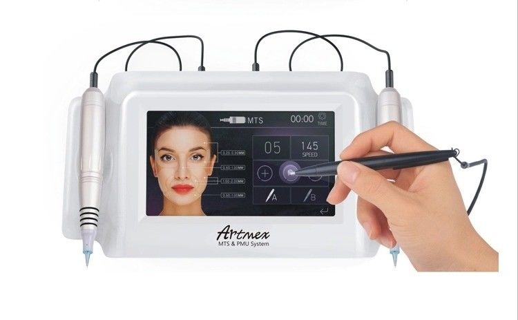 ABS Aluminium Artmex V8 Microneedling Derma Pen PMU und MTS Funktion Tätowiermaschine Kit
