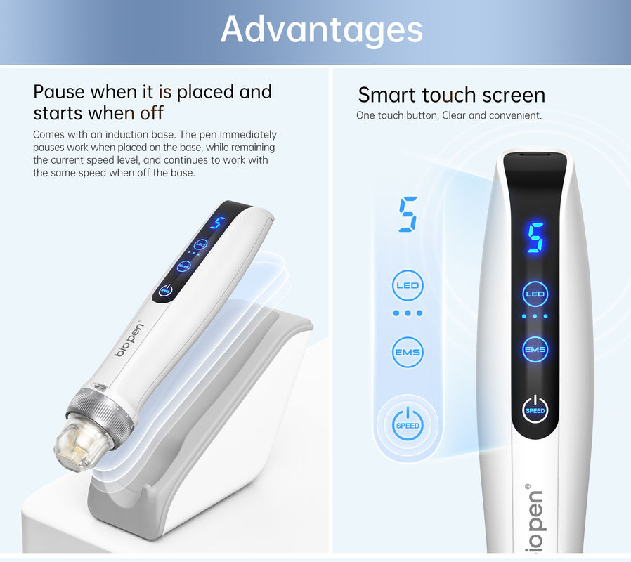 Verbessern Sie Ihre Hautpflege mit Bio Pen Q2 EMS Mikroneedling und LED-Lichttherapie