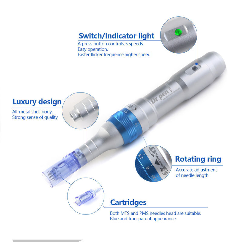 Dr Pen A6 Ultima Derma Pen Elektrische Mikronadelvorrichtung zur Entfernung von Akne