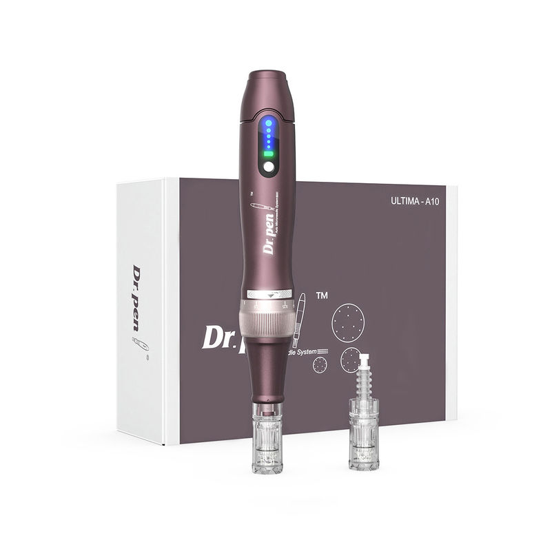 Elektrische Dermapen 2023 A10 Derma Pen Nadeln für die Hautverjüngung und 5 Geschwindigkeitsstufen