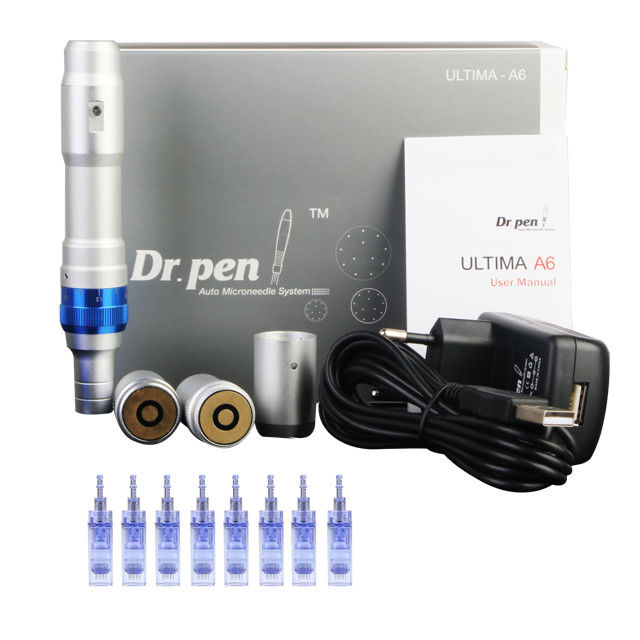 Dr Pen Ultima A6 Elektrische Mikronadel-Rolle für Lippen 1/3/7/9/12/24/36/42/Nano-Nadeln