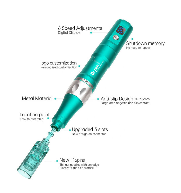 Dr Pen A6S Wireless / Wired 2 in 1 Elektrische Mikronadelvorrichtung für Schönheitspflege