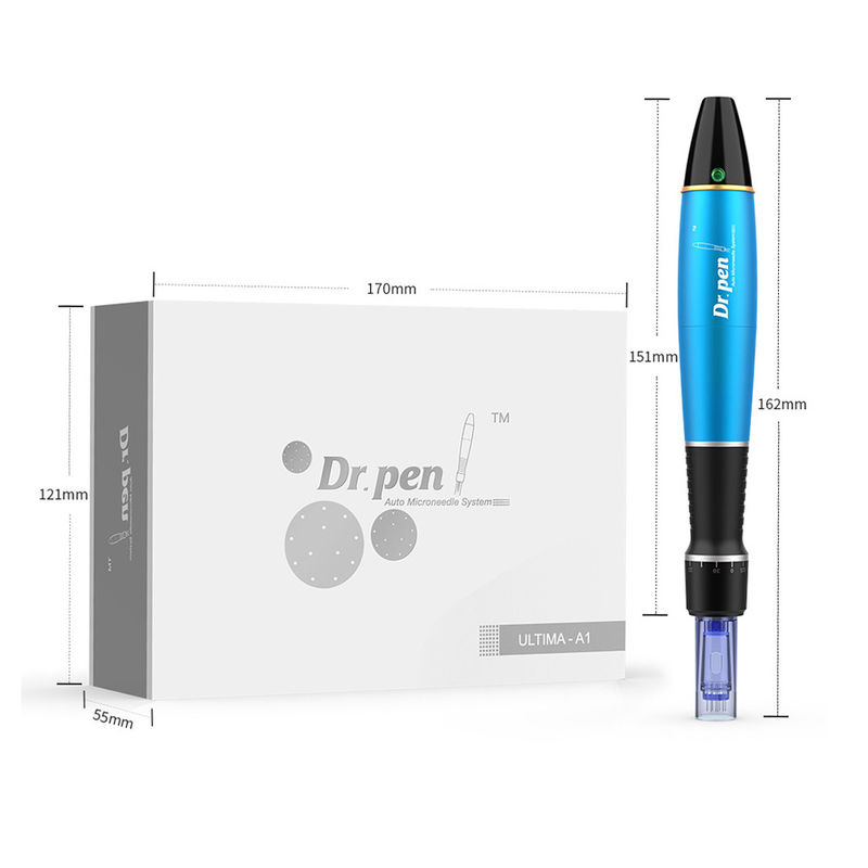 400 mAh Batterie Dr. Pen A1W Multifunktionaler elektrischer Gesichtsschreiber Leuchtstoff-Mikro-Nadel drahtloser Dermal Pen