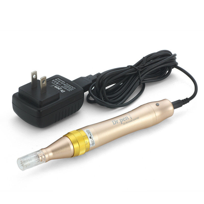 UK Plugs Typ Dr Pen M5 Gold Dermapen für Mikronadeltherapie und Hautverjüngung