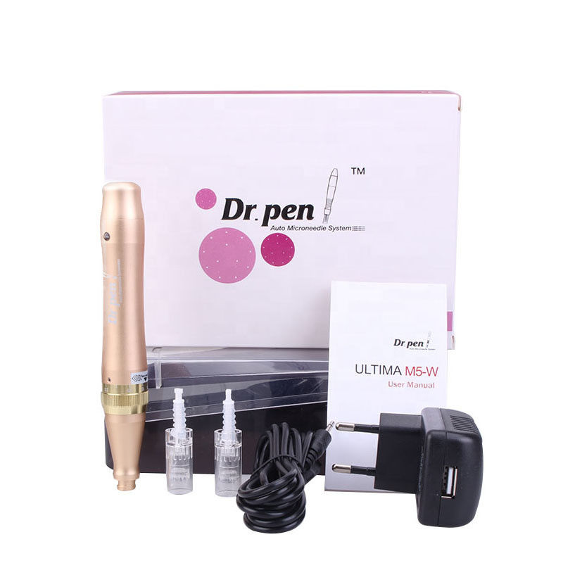 Revitalieren Sie die Haut mit Dr Pen M5-W Gold Dermapen und 1/3/7/9/12/24/36/42 Nadeln