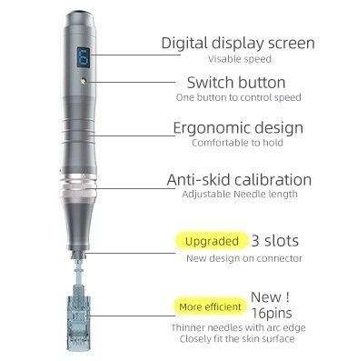 Dr Pen M8 Derma Pen mit Digital Display und 6 Geschwindigkeiten