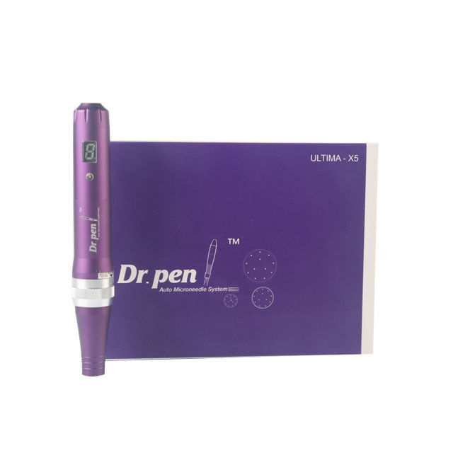 Aluminiumlegierung Körper Dr Pen X5 Derma Pen Auto Mikroneedle System Einstellbare Nadellängen für UK Stecker