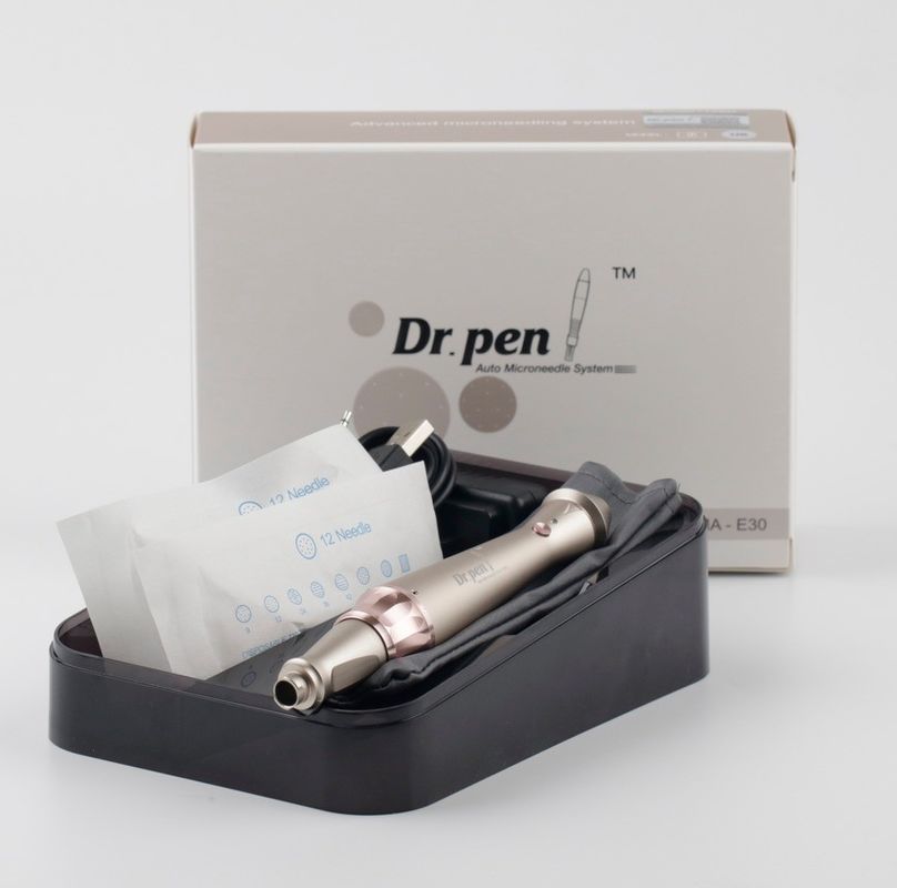 Dr Pen E30 Elektrische Derma Hautpflege Schönheitsmaschine für Anti-Aging in rosa Silber
