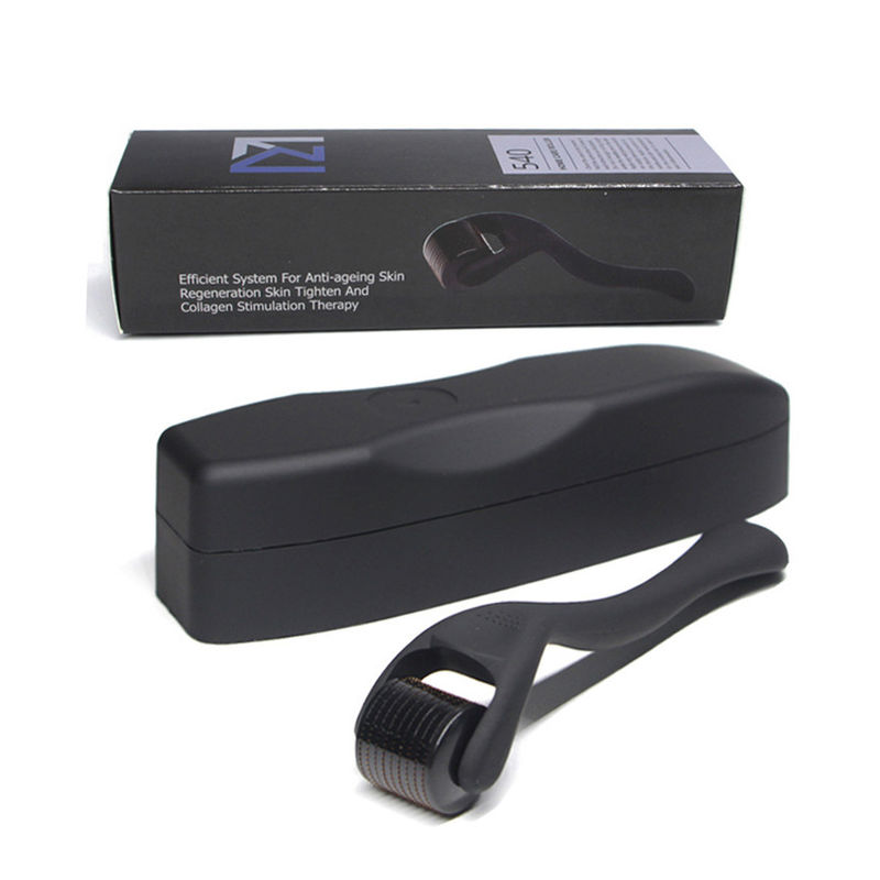 Anti-Schwellung 540 Nadel Matte Derma Roller 0,5 mm Bartwachstum Titan Bart Roller