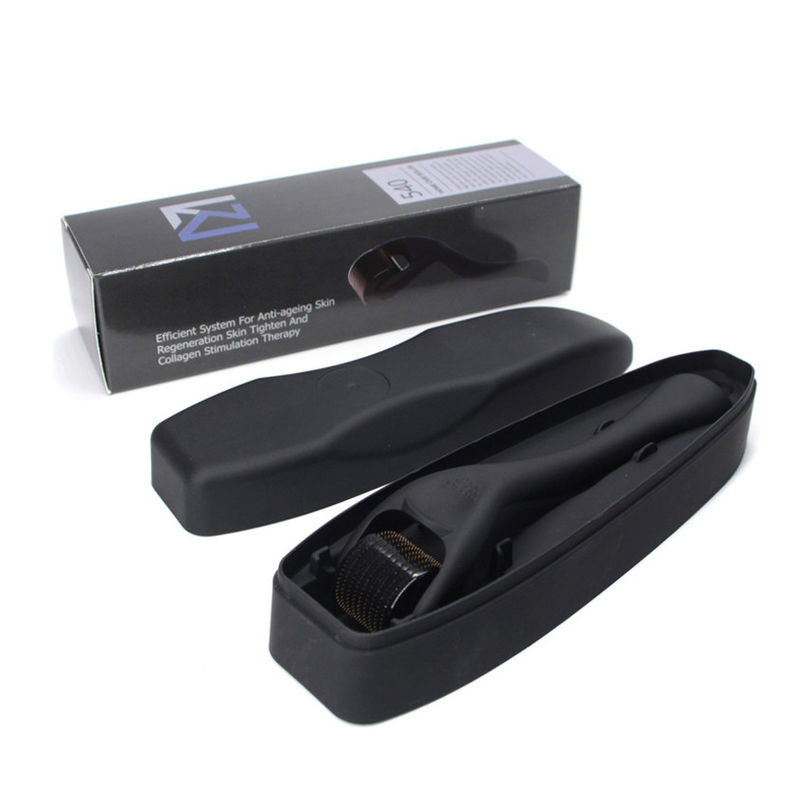 Matte Schwarz 540 Titan Nadeln 0,5 mm Haar Bart Derma Nadel Roller Dermaroller 2022