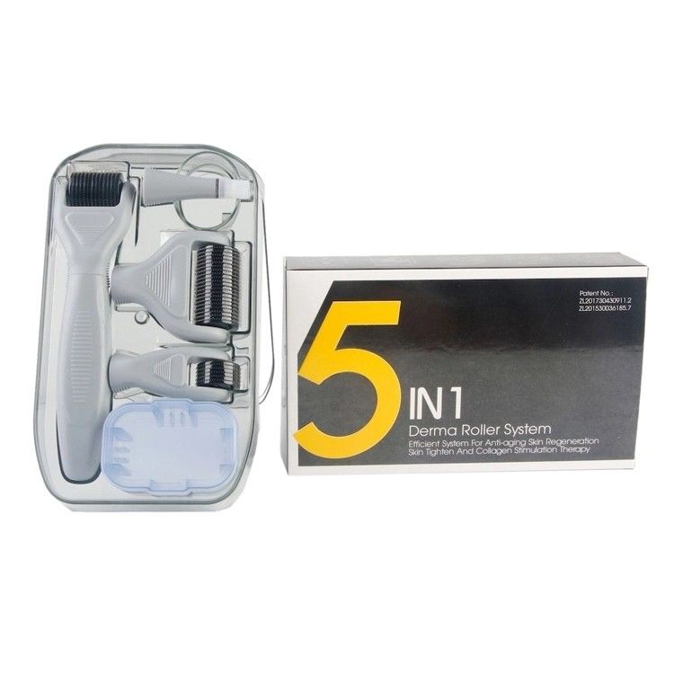 Erleben Sie die Leistung von 5 in 1 DRS Derma Roller 300/720/1200 Nadeln für eine makellose Haut