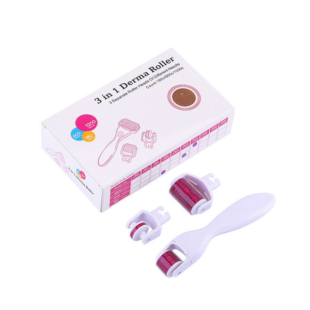 Keine Steckdosen Typ Titanium Derma Roller für Gesicht Zielbereich Körper 3-in-1 Design