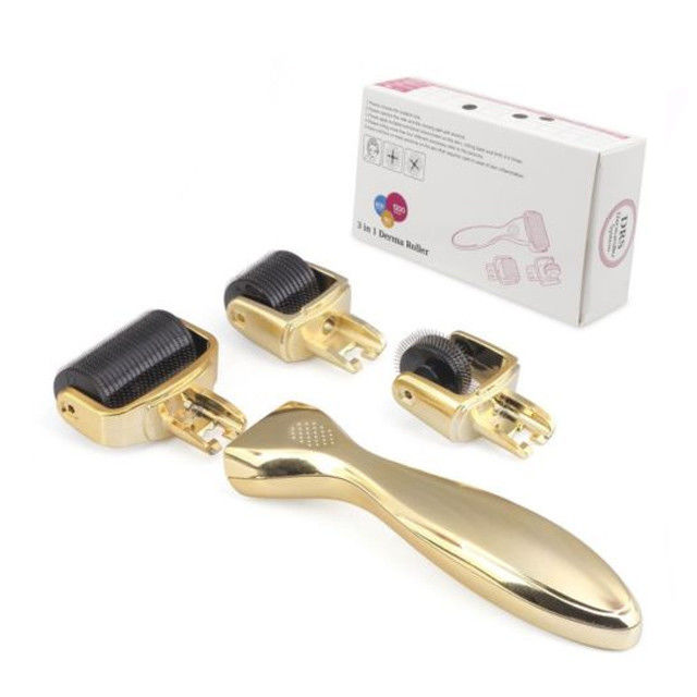 Keine Steckdosen Typ Titanium Derma Roller für Gesicht Zielbereich Körper 3-in-1 Design