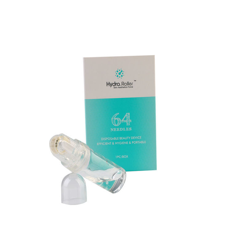 CE zugelassen 64 Gold Tipps Hydra Microneedle Titanium Derma Roller für Hyaluronsäure