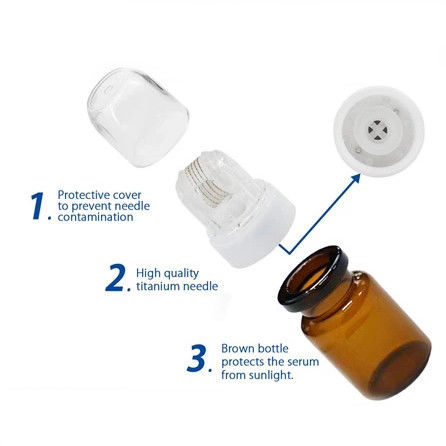 NO Stecker Typ Neues Design 42/150Gold Titan Mikronadel Hydra Stamphydra Walze zur Hautverjüngung