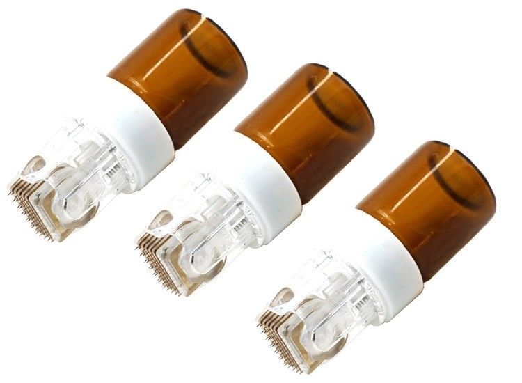 NO Stecker Typ Neues Design 42/150Gold Titan Mikronadel Hydra Stamphydra Walze zur Hautverjüngung