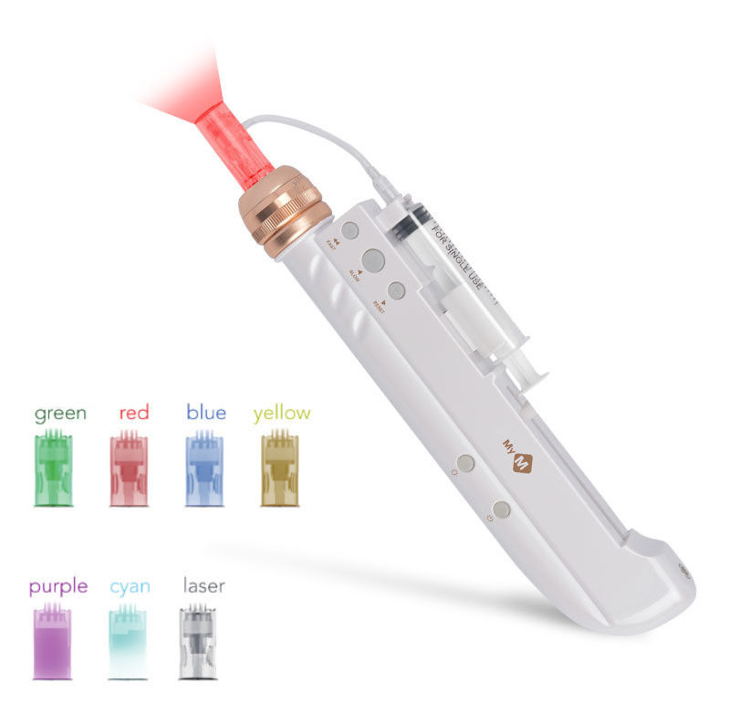 7 Lights Nano Derma Pen Elektrischer Mikronadel-Stift für Brustvergrößerungen und Gesichtspflege
